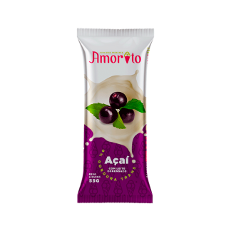Caixa de Picolés Trufados Açaí - 22 unidades