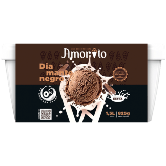 Sorvete Diamante Negro - 1,5 litro e meio