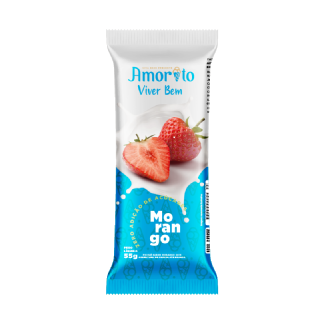 Picolé Morango Zero Adição de açúcar - 22 unidades